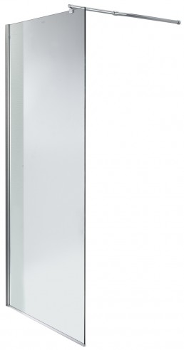 FLIT Walk-In wall shower enclosure 120x190 cm safety glass 8 mm