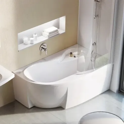 acrylic front skirt asymmetrical bathtub (+1 587,00 zł)