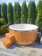 Wooden garden hot tub, year-round, wood-fired, Russian pumpkin, 200 cm - Essente