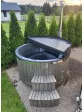 Balia ogrodowa drewniana jacuzzi ogrodowe z hydromasażem spa - 200 cm aranżacja