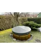 Wooden garden hot tub with hydromassage, hot tub, thermal cover for jacuzzi - 225 cm arrangement