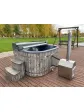 Garden tub, year-round wooden garden tub, Russian tub, garden spa - 180 cm