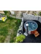 Garden tub with hydromassage tub with jacuzzi 225 cm - arrangement