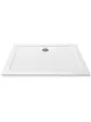 Shower tray 120x90, low, rectangular, white acrylic model PRESTON