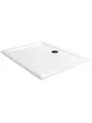 Shower tray 80x100 cm, rectangular, acrylic, overrun for older people, PRESTON model