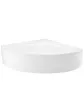 Large symmetrical acrylic corner bathtub with casing - 150 cm, Laura model