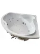 Corner symmetrical hydromassage bathtub 150x150 cm - BETA