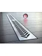 Premium arrow linear drain, stainless steel