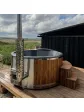 Wood-fired garden jacuzzi, 200 cm, arrangement