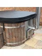 Russian pumpkin stove for a garden hot tub, internal casing, smoke gray, 180 cm - Essente