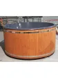 Jacuzzi ogrodowe podgrzewane wanna spa z piecem na drewno z hydromasażem - 200 cm