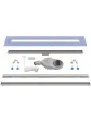 Chrome linear drain 50 cm, linear drainage elements