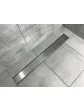 Smooth linear bathroom drain for shower, 100 cm arrangement