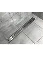 Linear drain, low, 100 cm, rectangular pattern, arrangement