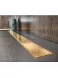 Linear shower drain 60 cm, gold, shower floor, bathroom arrangement