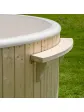 Shelf for a garden hot tub, natural spruce wood - Essente