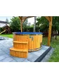 Russian bania garden spa bathtub wooden bathtub 200 cm light oak