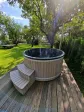 Russian banya wellness spa garden jacuzzi hydromassage 200 cm