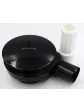 Black shower tray drain trap for a 90 mm shower cabin by Akces - Essente