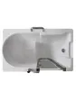 Walk-in bathtub with opening door - MEDICA 100x70 - 1