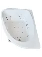 Acrylic corner bathtub for two people with hydromassage - LOVE STORY II model 139x196 cm