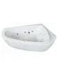 Large corner bathtub for two with hydromassage for two - model LOVE STORY II 139x196 cm