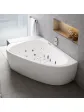 Two-person whirlpool bathtub with spa massage casing - LOVE STORY II arrangement 139x196 cm