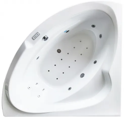 Corner bathtub with hydromassage LAURA - 150x150 cm