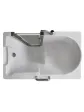 Walk-in bathtub with opening door - MEDICA 100x70 - 7