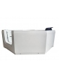 Bathtub with door left and casing