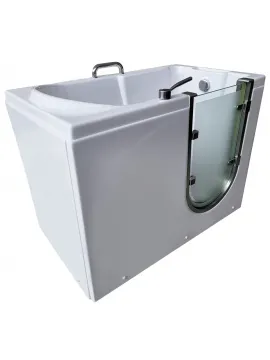 Walk-in bathtub with opening door - MEDICA 100x70